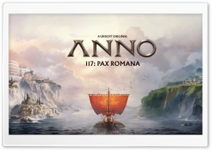 Anno 117 Pax Romana 2025 Video Game, Logo 4K UHD Wallpaper for Widescreen and UltraWide Desktop, UltraHD TV, Smartphone, Tablet
