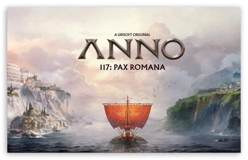 Anno 117 Pax Romana 2025 Video Game, Logo UltraHD Wallpaper for UHD 16:9 ; HD 16:9 ; Widescreen 16:10 5:3 ; Fullscreen 4:3 5:4 3:2 ; Tablet 1:1 ;