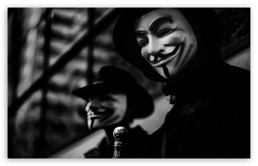 papel de parede anonymous 4k