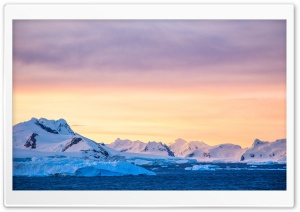 Antarctica Sunset Ultra HD Wallpaper for 4K UHD Widescreen desktop, tablet & smartphone