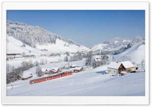 Appenzell Railways in a Winter Wonderland Ultra HD Wallpaper for 4K UHD Widescreen desktop, tablet & smartphone
