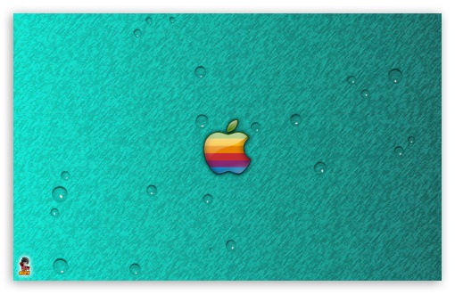 Apple & Water Drops UltraHD Wallpaper for Widescreen 16:10 ;