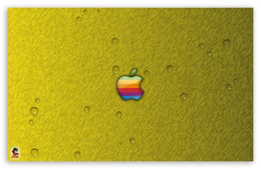 Apple & Water Drops UltraHD Wallpaper for Widescreen 16:10 ;