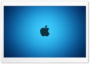 Apple Blue Logo Ultra HD Wallpaper for 4K UHD Widescreen desktop, tablet & smartphone