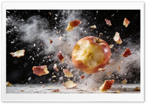 Apple Explosion 4K UHD Wallpaper for Widescreen and UltraWide Desktop, UltraHD TV, Smartphone, Tablet