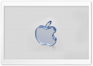 Apple Glass Logo Ultra HD Wallpaper for 4K UHD Widescreen desktop, tablet & smartphone