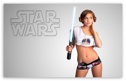 Apple iPod Girl Star Wars UltraHD Wallpaper for HD 16:9 ; Widescreen 16:10 5:3 ; Fullscreen 4:3 3:2 ;