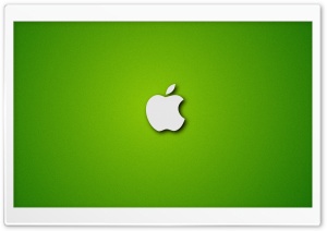 Apple Logo on Noisy Green Background Ultra HD Wallpaper for 4K UHD Widescreen desktop, tablet & smartphone