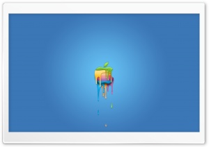 Apple Logo Paint Ultra HD Wallpaper for 4K UHD Widescreen desktop, tablet & smartphone