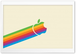 Apple Logo Rainbow Ultra HD Wallpaper for 4K UHD Widescreen desktop, tablet & smartphone
