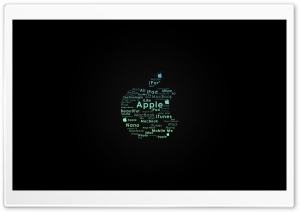 Apple Logo Typography Ultra HD Wallpaper for 4K UHD Widescreen desktop, tablet & smartphone