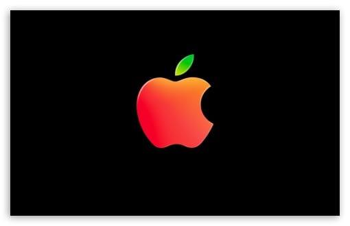 Apple Mac Logo on Black Background UltraHD Wallpaper for UHD 16:9 ; HD 16:9 ; UltraWide 21:9 24:10 32:10 ; Widescreen 16:10 ; Tablet 1:1 ; Mobile 9:16 9:19.5 9:20 9:21 9:22 ; Dual 16:10 ;