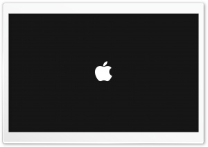 Apple On Black Background Ultra HD Wallpaper for 4K UHD Widescreen desktop, tablet & smartphone