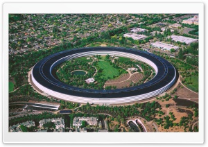 Apple Park, Cupertino, California, Aerial View Ultra HD Wallpaper for 4K UHD Widescreen desktop, tablet & smartphone