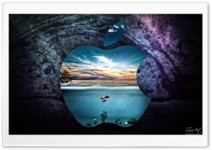 Apple-UnderWater Ultra HD Wallpaper for 4K UHD Widescreen desktop, tablet & smartphone