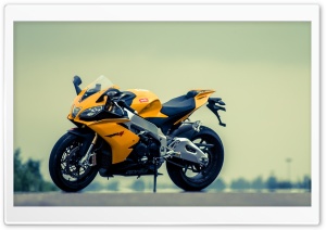 Aprilia RSV4 Yellow Motorcycle Ultra HD Wallpaper for 4K UHD Widescreen desktop, tablet & smartphone