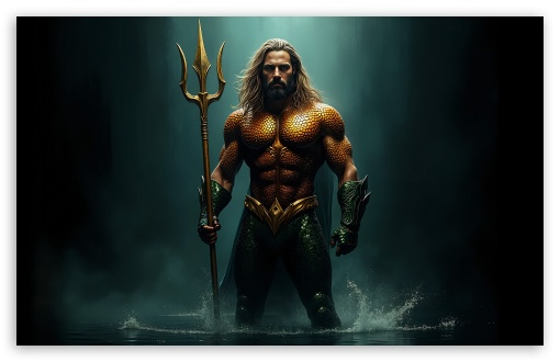 Aquaman with His Trident in the Water UltraHD Wallpaper for UHD 16:9 ; HD 16:9 ; UltraWide 21:9 24:10 32:9 ; Widescreen 16:10 5:3 ; Fullscreen 4:3 5:4 3:2 ; Tablet 1:1 ; Mobile 9:16 10:16 2:3 3:5 3:4 ; Dual 16:9 4:3 5:4 3:2 ;