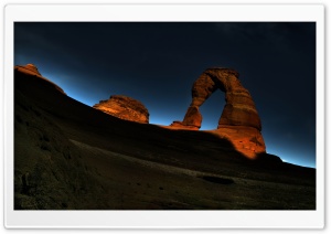 Arch Rock Night Ultra HD Wallpaper for 4K UHD Widescreen desktop, tablet & smartphone