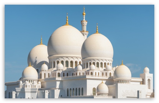 Architecture, Beautiful, Mosque, Blue Sky UltraHD Wallpaper for UHD 16:9 ; HD 16:9 ; UltraWide 21:9 24:10 ; Widescreen 16:10 5:3 ; Fullscreen 4:3 5:4 3:2 ; Tablet 1:1 ;