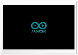 ARDUINO LOGO BLACK Ultra HD Wallpaper for 4K UHD Widescreen desktop, tablet & smartphone