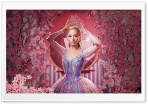 Ariana Grande as Glinda, Wicked For Good 2025 Movie 4K UHD Wallpaper for Widescreen and UltraWide Desktop, UltraHD TV, Smartphone, Tablet