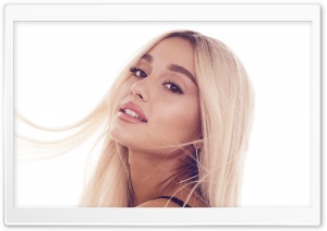 Ariana Grande Blonde Hair 4K UHD Wallpaper for Widescreen and UltraWide Desktop, UltraHD TV, Smartphone, Tablet