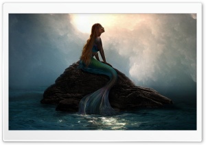 Ariel The Little Mermaid 2023 Film Ultra HD Wallpaper for 4K UHD Widescreen desktop, tablet & smartphone
