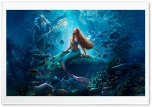 Ariel The Little Mermaid 2023 Movie Ultra HD Wallpaper for 4K UHD Widescreen desktop, tablet & smartphone