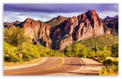 Arizona Road UltraHD Wallpaper for UHD 16:9 ; HD 16:9 ; UltraWide 21:9 24:10 ; Widescreen 16:10 5:3 ; Fullscreen 4:3 5:4 3:2 ;