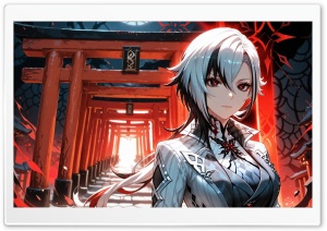 Arlecchino - Genshin Impact 4K UHD Wallpaper for Widescreen and UltraWide Desktop, UltraHD TV, Smartphone, Tablet