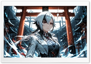 Arlecchino - Genshin Impact 4K UHD Wallpaper for Widescreen and UltraWide Desktop, UltraHD TV, Smartphone, Tablet