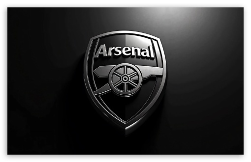 Arsenal FC Metal Logo UltraHD Wallpaper for Widescreen 16:10 ;