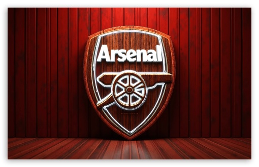 Arsenal FC Wooden Logo UltraHD Wallpaper for Widescreen 16:10 ;