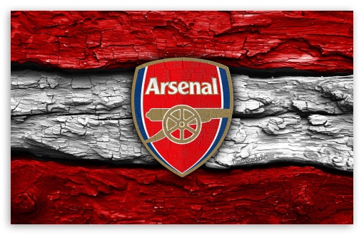 Arsenal FC Wooden Logo UltraHD Wallpaper for Widescreen 16:10 ;