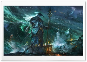 art sea storm boat spirit candles hot stuff 4K UHD Wallpaper for Widescreen and UltraWide Desktop, UltraHD TV, Smartphone, Tablet
