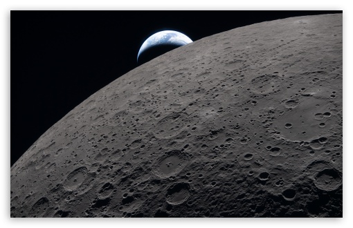 Artemis II - Moon, A Setting Earth UltraHD Wallpaper for UHD 16:9 ; HD 16:9 ; UltraWide 21:9 24:10 32:9 32:10 ; Widescreen 16:10 ; Fullscreen 3:2 ; Tablet 1:1 ; Mobile 9:16 9:19.5 9:20 9:21 9:22 ; Dual 16:10 16:9 ;