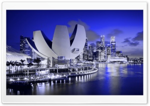 ArtScience Museum, Marina Bay, Singapore Ultra HD Wallpaper for 4K UHD Widescreen desktop, tablet & smartphone