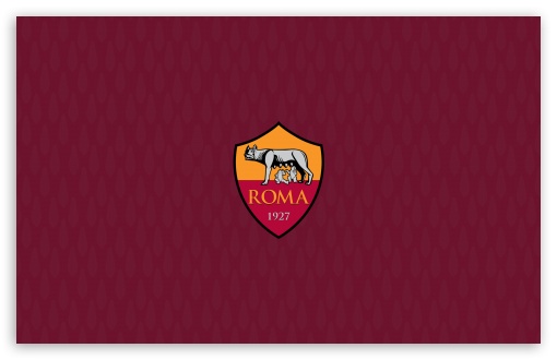AS Roma Logo UltraHD Wallpaper for UHD 16:9 ; HD 16:9 ; Widescreen 16:10 ;