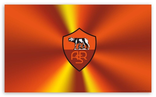 AS Roma Logo UltraHD Wallpaper for Widescreen 5:3 ;