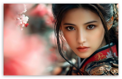 Asian Girl Art with Sakura Blossoms UltraHD Wallpaper for UHD 16:9 ; HD 16:9 ; UltraWide 21:9 24:10 32:9 32:10 ; Widescreen 16:10 5:3 ; Fullscreen 4:3 5:4 3:2 ; Tablet 1:1 ; Mobile 9:16 9:19.5 9:20 9:21 9:22 10:16 2:3 3:5 3:4 ; Dual 16:10 5:3 16:9 4:3 5:4 3:2 ;