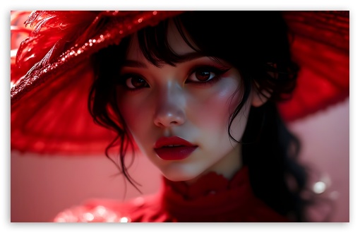 Asian Girl in Red Portrait Art UltraHD Wallpaper for UHD 16:9 ; HD 16:9 ; UltraWide 21:9 24:10 32:9 32:10 ; Widescreen 16:10 5:3 ; Fullscreen 4:3 5:4 3:2 ; Tablet 1:1 ; Mobile 9:16 9:19.5 9:20 9:21 9:22 10:16 2:3 3:5 3:4 ; Dual 16:10 5:3 16:9 4:3 5:4 3:2 ;