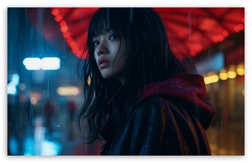 Asian Girl in the Rain, Urban Scene UltraHD Wallpaper for UHD 16:9 ; HD 16:9 ; UltraWide 21:9 24:10 32:9 32:10 ; Widescreen 16:10 5:3 ; Fullscreen 4:3 5:4 3:2 ; Tablet 1:1 ; Mobile 9:16 9:19.5 9:20 10:16 2:3 3:5 3:4 ; Dual 16:10 5:3 16:9 4:3 5:4 3:2 ;