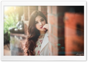 Asian Girl Long Hair Ultra HD Wallpaper for 4K UHD Widescreen desktop, tablet & smartphone