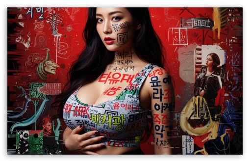 Asian Girl, Modern Art UltraHD Wallpaper for UHD 16:9 ; HD 16:9 ; UltraWide 21:9 24:10 ; Widescreen 16:10 5:3 ; Fullscreen 4:3 5:4 3:2 ; Tablet 1:1 ; Mobile 9:16 9:19.5 9:20 9:21 9:22 10:16 2:3 3:5 3:4 ;