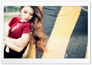 Asian Girl, Pier Ultra HD Wallpaper for 4K UHD Widescreen desktop, tablet & smartphone