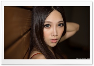 Asian Girl with Big Beautiful Eyes Ultra HD Wallpaper for 4K UHD Widescreen desktop, tablet & smartphone