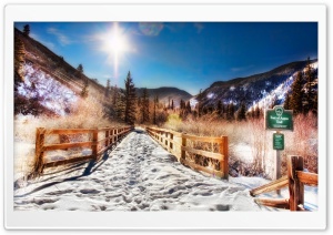 Aspen Trail, Winter Ultra HD Wallpaper for 4K UHD Widescreen desktop, tablet & smartphone