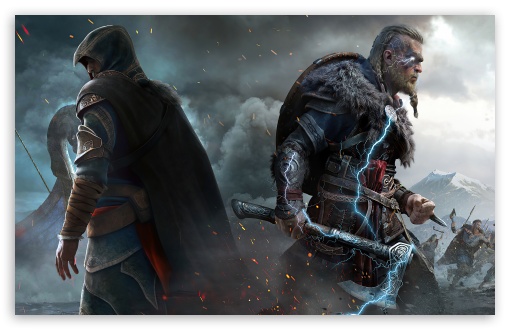 Download wallpaper 7680x4320 assassin's creed valhalla: dawn of