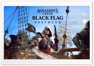 Assassin's Creed Black Flag Resynced 2026 Video Game 4K UHD Wallpaper for Widescreen and UltraWide Desktop, UltraHD TV, Smartphone, Tablet