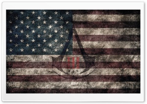 Assassin's Creed III - American Eroded Flag Ultra HD Wallpaper for 4K UHD Widescreen desktop, tablet & smartphone